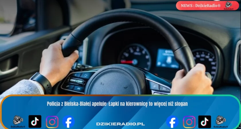 Policja z Bielska-Białej apeluje: Łapki na kierownicę to więcej niż slogan
