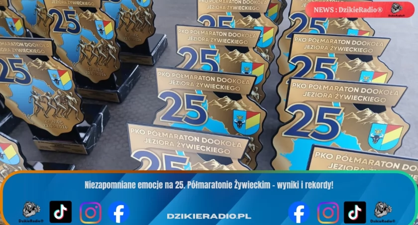 Rekordowa frekwencja i wyniki na jubileuszowym 25. Półmaratonie Żywieckim!