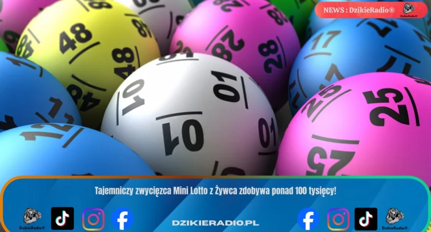 Ponad 105 tys. zł wygrane w Mini Lotto w Żywcu – szczęście sprzyjało losowi