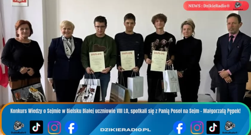 Konkurs wiedzy o Sejmie w Bielsku-Białej łączy naukę z obywatelską pasją.