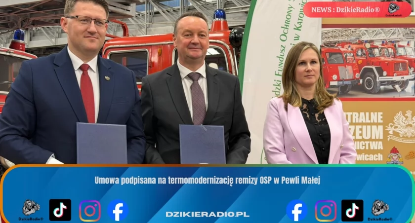 Umowa podpisana na termomodernizację remizy OSP w Pewli Małej