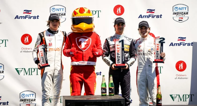 Kucharczyk trzeci raz na podium Indy NXT i wicelider klasyfikacji