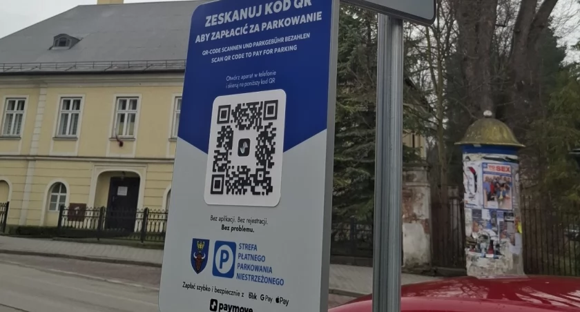 W Żywcu zapłacisz za parking przez kod QR bezparkomatu