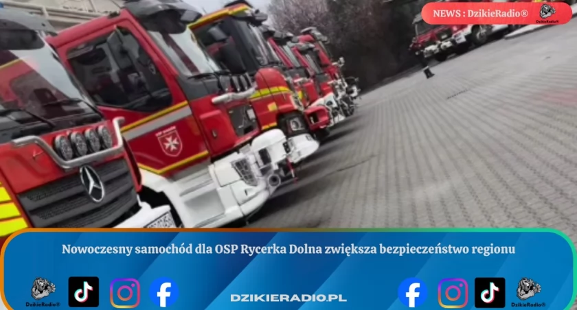 Nowoczesne samochody ratownicze dla OSP Rycerka Dolna i Złatna już w akcji