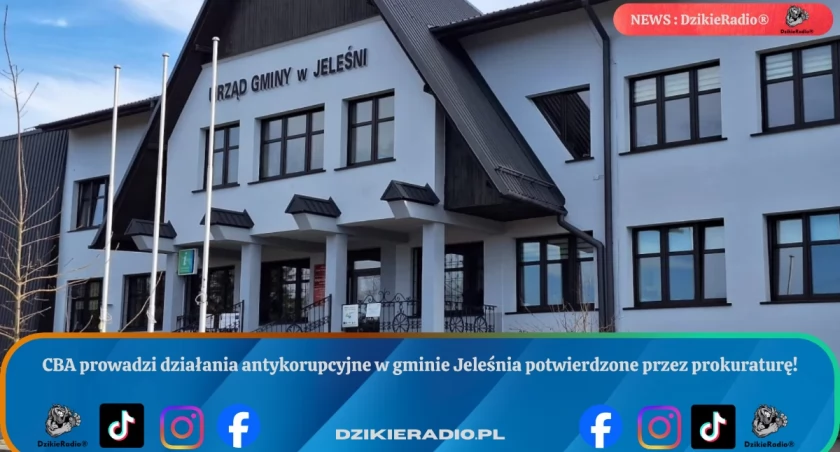 W gminie Jeleśnia trwają działania CBA w związku z podejrzeniem korupcji