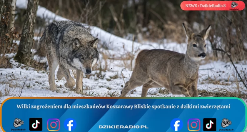 Wilki zagrożeniem dla mieszkańców Koszarawy Bliskie spotkanie z dzikimi zwierzętami