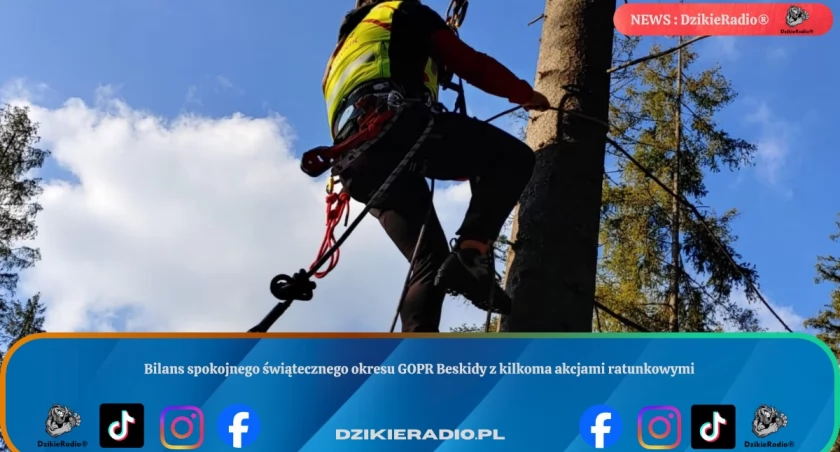 Świąteczne akcje GOPR Beskidy Podsumowanie sezonu z kilkoma poważnymi interwencjami