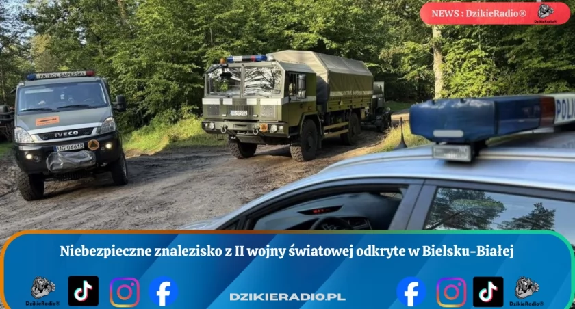 Niebezpieczne znalezisko z II wojny światowej odkryte w Bielsku-Białej