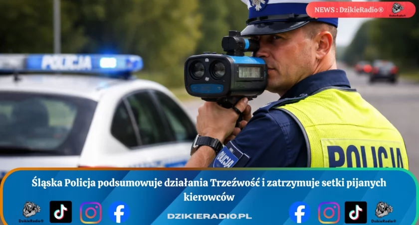 Śląska Policja podsumowuje działania Trzeźwość i zatrzymuje setki pijanych kierowców