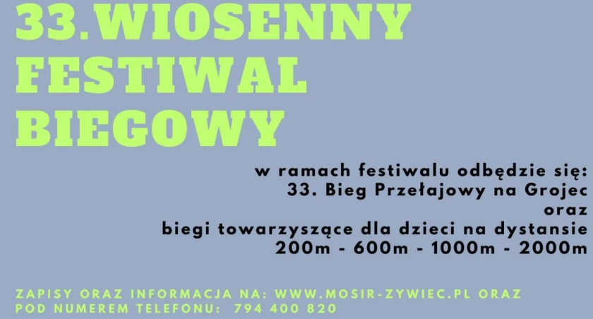 Startują zapisy na Wiosenny Festiwal Biegowy w Żywcu 2026.
