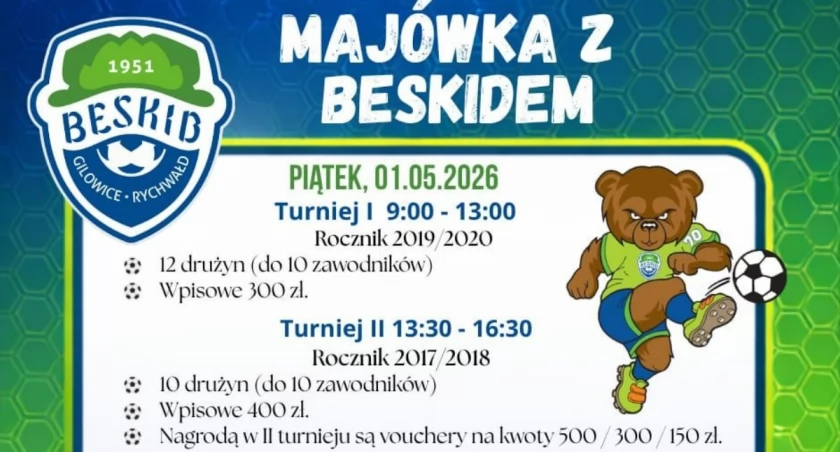 Majówka z piłką nożną dla dzieci w Gilowicach zapowiada się świetnie!