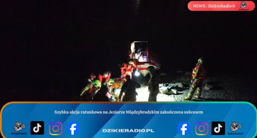 Szybka akcja ratunkowa na Jeziorze Międzybrodzkim zakończona sukcesem