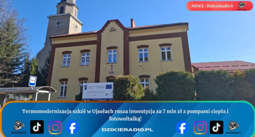 Gmina Ujsoły inwestuje 7 mln zł w modernizację szkół i ekologię.