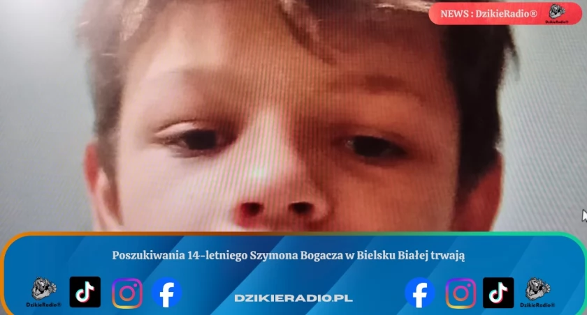 Poszukiwania 14-letniego Szymona Bogacza w Bielsku Białej trwają