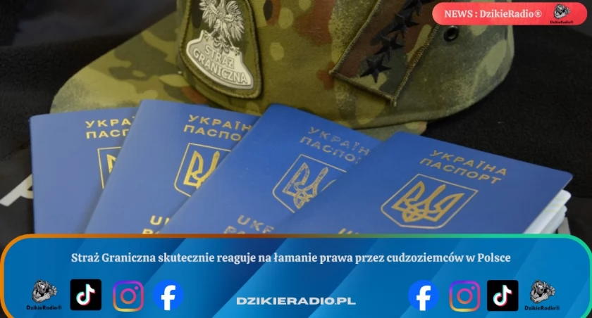 Straż Graniczna skutecznie reaguje na łamanie prawa przez cudzoziemców w Polsce