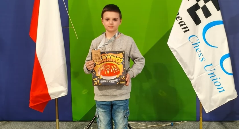 Młody szachista z Kamesznicy zajął trzecie miejsce w turnieju w Katowicach.