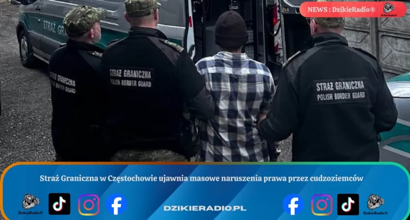 Straż Graniczna w Częstochowie ujawnia masowe naruszenia prawa przez cudzoziemców
