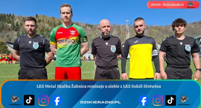Sokół Słotwina bez zwycięstwa po wyrównanym meczu ze Skałką Żabnica