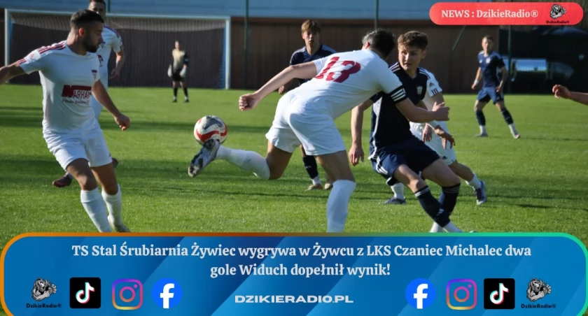 TS Stal Śrubiarnia Żywiec wygrywa z LKS Czaniec  w V lidze.