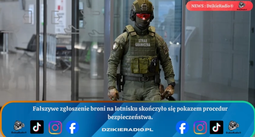 Nieodpowiedzialny żart na lotnisku zakończony mandatem i zakazem lotu