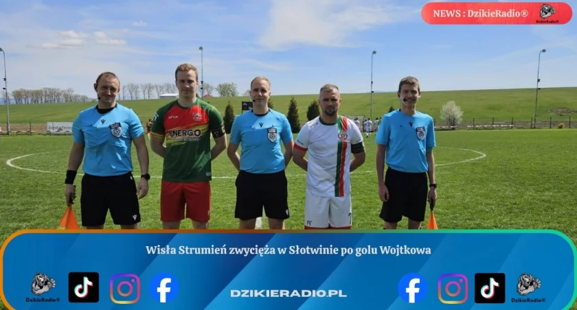 Skromne zwycięstwo Wisły Strumień i waleczny Sokół Słotwina na boisku