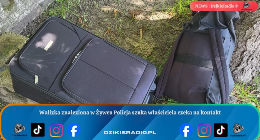 Walizka znaleziona w Żywcu Policja szuka właściciela czeka na kontakt
