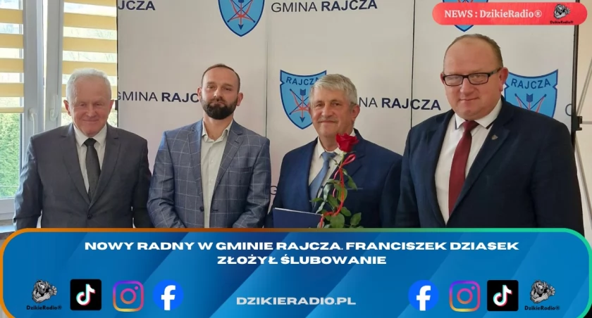 Franciszek Dziasek nowym radnym w Rajczy. Oficjalne zaprzysiężenie na sesji