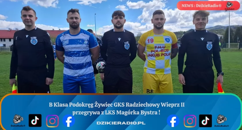 Zacięte starcie w Radziechowach kończy się zwycięstwem Magury.