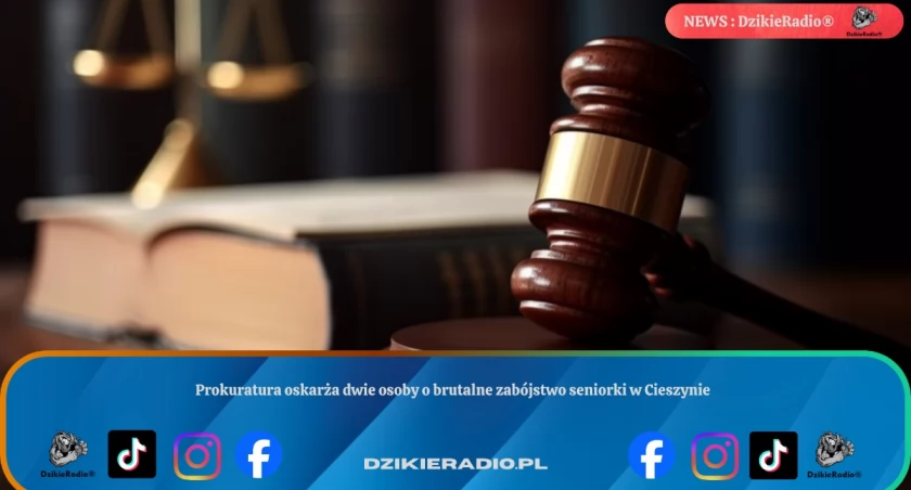 Prokuratura oskarża dwie osoby o brutalne zabójstwo seniorki w Cieszynie