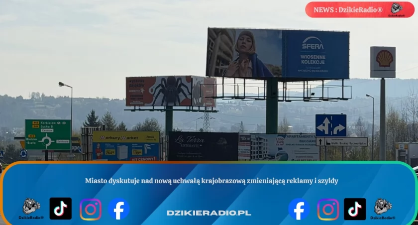 Miasto dyskutuje nad nową uchwałą krajobrazową zmieniającą reklamy i szyldy
