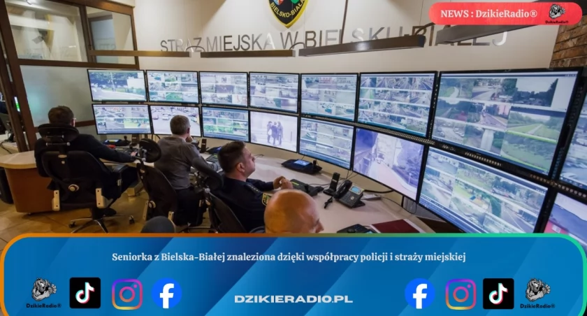 Seniorka z Bielska-Białej znaleziona dzięki współpracy policji i straży miejskiej