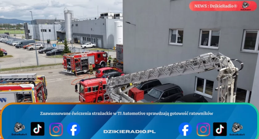Zaawansowane ćwiczenia strażackie w TI Automotive sprawdzają gotowość ratowników