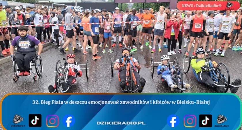 Tysiąc pięćset biegaczy zmierzyło się z deszczem podczas 32. Biegu Fiata w Bielsku-Białej