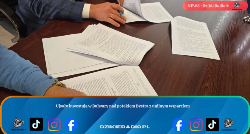 Ujsoły inwestują w Bulwary nad potokiem Bystra z unijnym wsparciem