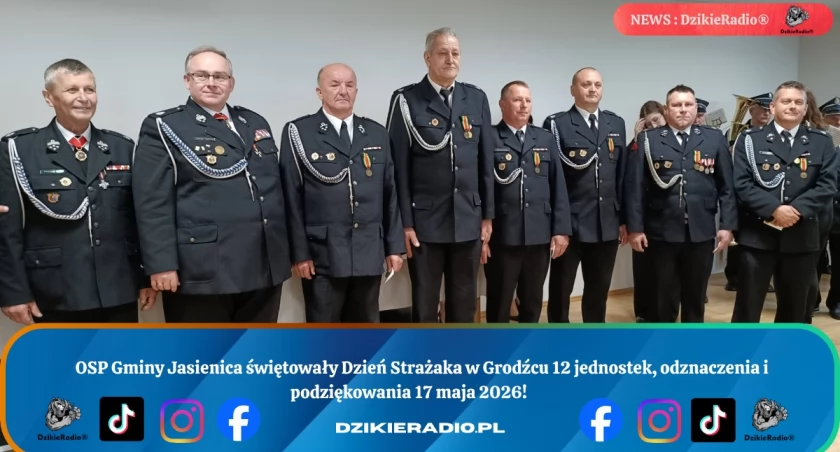 Gminne Obchody Dnia Strażaka w Grodźcu z udziałem Poseł Małgorzaty Pępek.