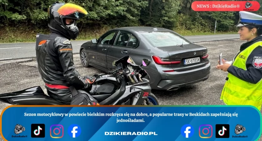 Szaleństwo na dwóch kółkach w powiecie bielskim rośnie wraz z sezonem motocykli