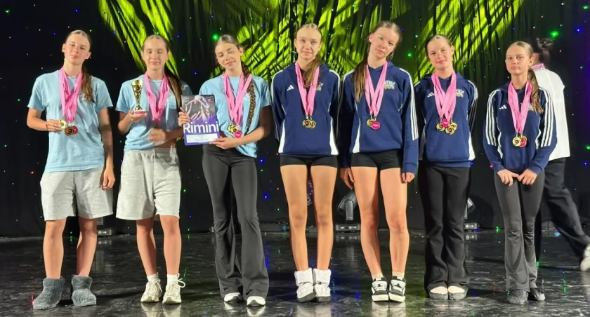 Zawodniczki SMS Żywiec zdobywają podium na Fest Info Dance w Rimini.