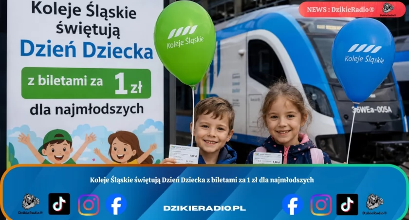 Rodzinne podróże za grosze na Dzień Dziecka z Kolejami Śląskimi