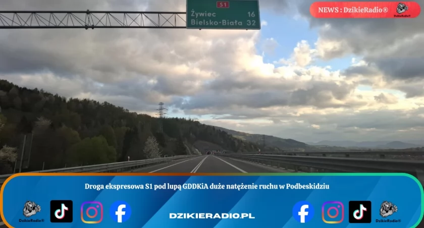 Droga ekspresowa S1 pod lupą GDDKiA duże natężenie ruchu w Podbeskidziu