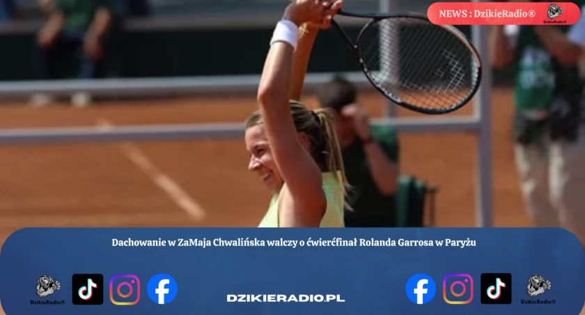 Maja Chwalińska walczy o ćwierćfinał Rolanda Garrosa w Paryżu