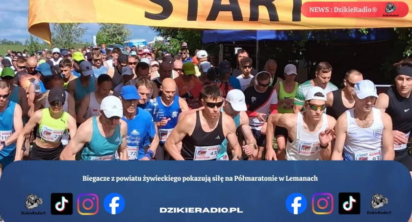 Biegacze z powiatu żywieckiego pokazują siłę na Półmaratonie w Lemanach
