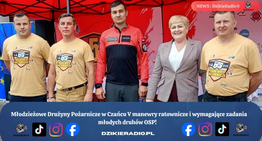 Młodzi strażacy pokazali siłę i wiedzę podczas V Manewrów w Czańcu.
