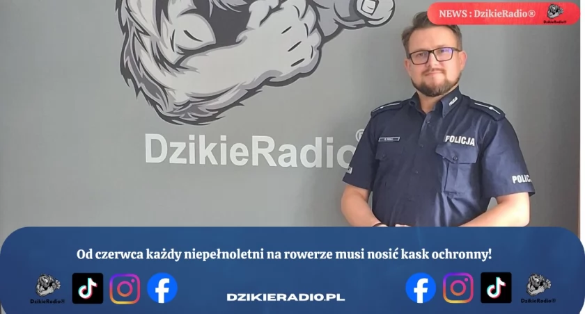 Od czerwca każdy niepełnoletni na rowerze musi nosić kask ochronny