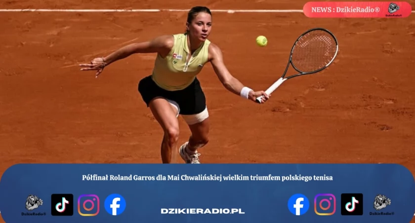 Awans Mai Chwalińskiej do półfinału Roland Garros podbija serca kibiców