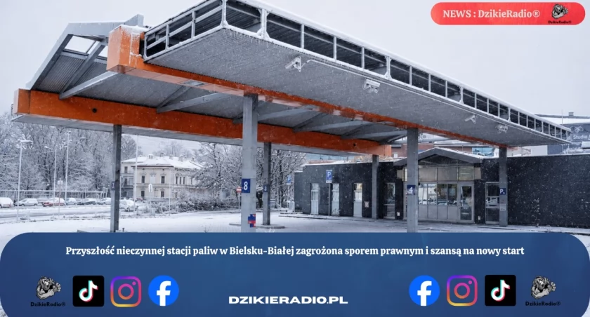 Przyszłość nieczynnej stacji paliw w Bielsku-Białej zagrożona sporem prawnym i szansą na nowy start