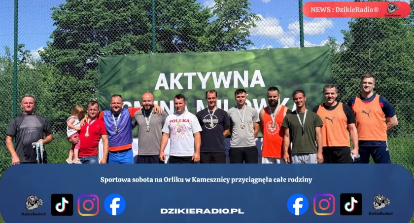 Sportowa sobota na Orliku w Kamesznicy przyciągnęła całe rodziny