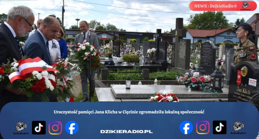 Uroczystość pamięci Jana Klicha w Cięcinie zgromadziła lokalną społeczność