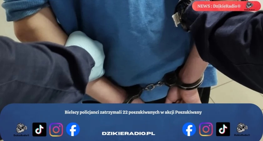Bielscy policjanci zatrzymali 22 poszukiwanych w akcji Poszukiwany