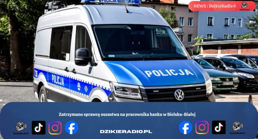 Zatrzymano sprawcę oszustwa na pracownika banku w Bielsku-Białej