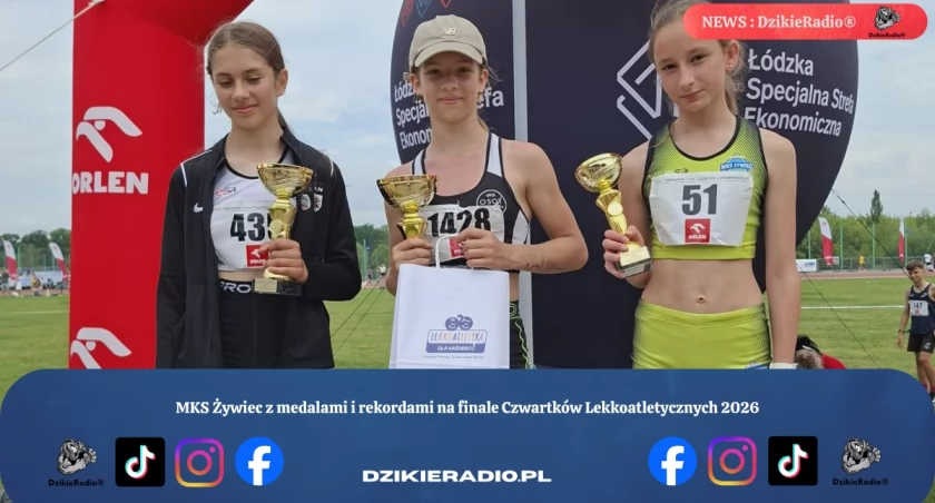 MKS Żywiec z medalami i rekordami na finale Czwartków Lekkoatletycznych 2026
